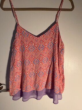 Camisole style print tank